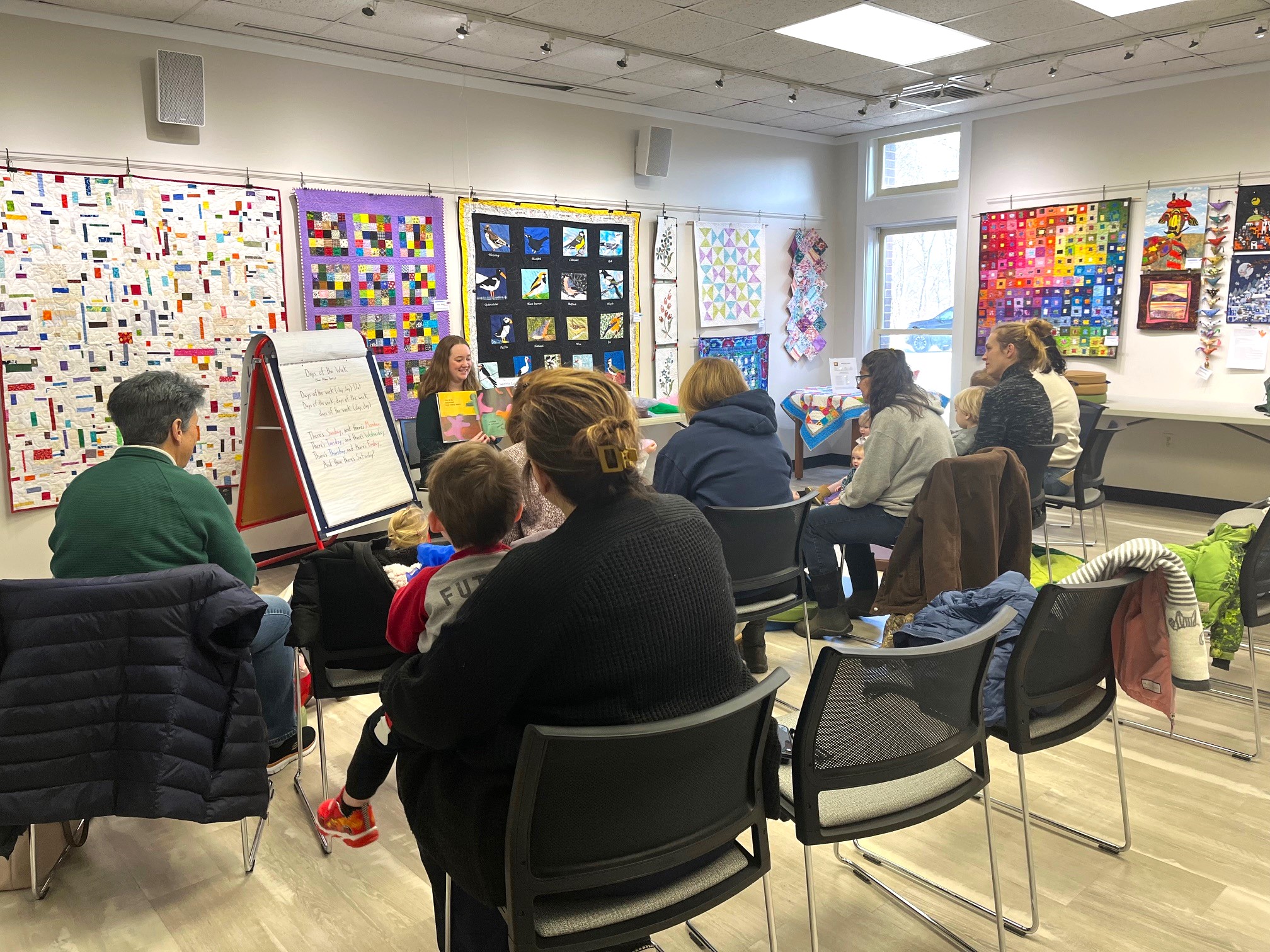 outdoor event at the library